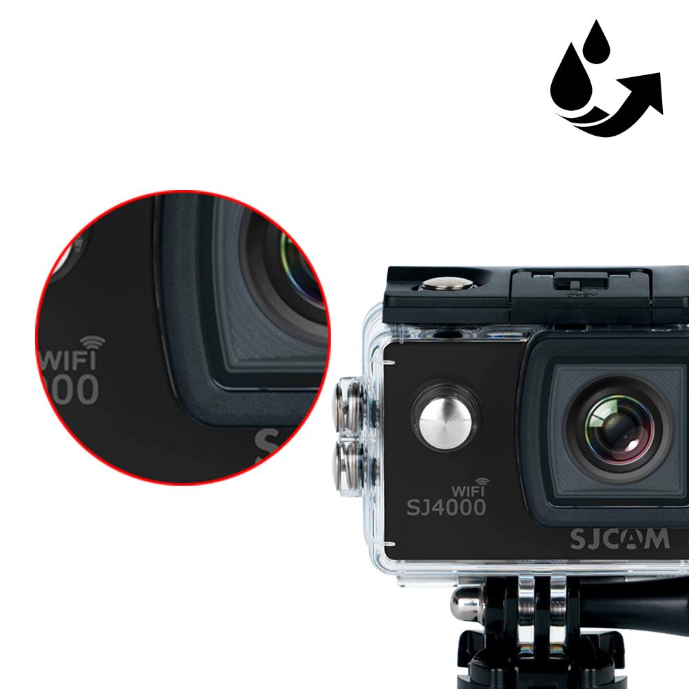 SJCAM SJ4000 WiFi 12MP Optical Full HD WiFi Sports Action Camera 170°Wide FOV 30M Waterproof DV Camcorder, Black