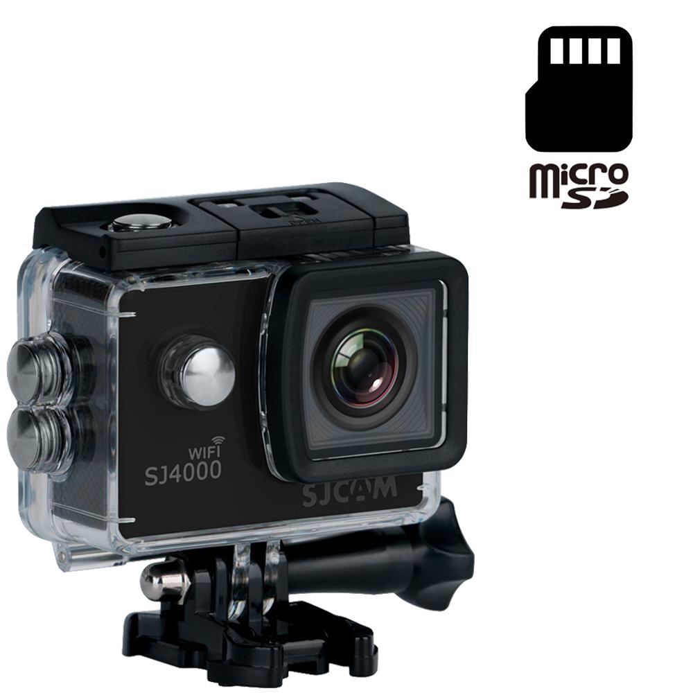 SJCAM SJ4000 WiFi 12MP Optical Full HD WiFi Sports Action Camera 170°Wide FOV 30M Waterproof DV Camcorder, Black