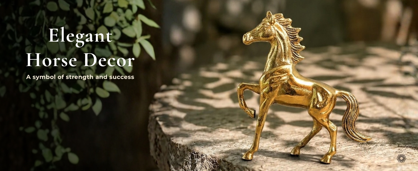 BEHOMA Metal Horse Decorative Figurine Showpiece