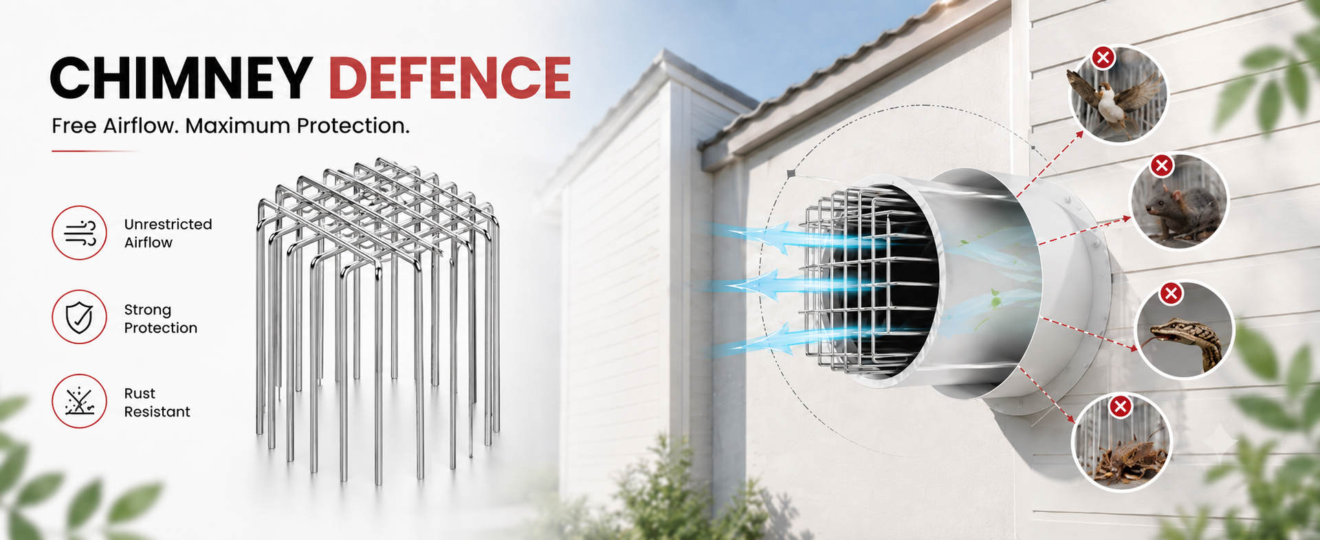 URBANMONK 2.5-Inch Pipe Anti-Rat Drain Cover Mesh | Rust-Resistant Stainless Steel Wire Drain Strainer | Universal Pipe Guard for Outdoor | Prevents Clogs, Insects & Rodent Entry | 2.5 Inch