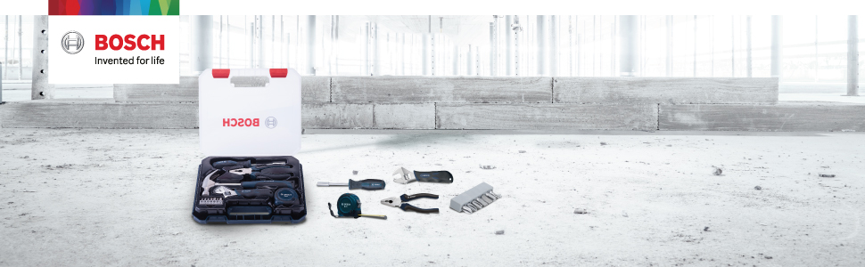BOSCH Professional GSB 500 RE Corded-Electric Drill Tool Set, 10 mm, 500 Watt, 1 Year Warranty, Blue