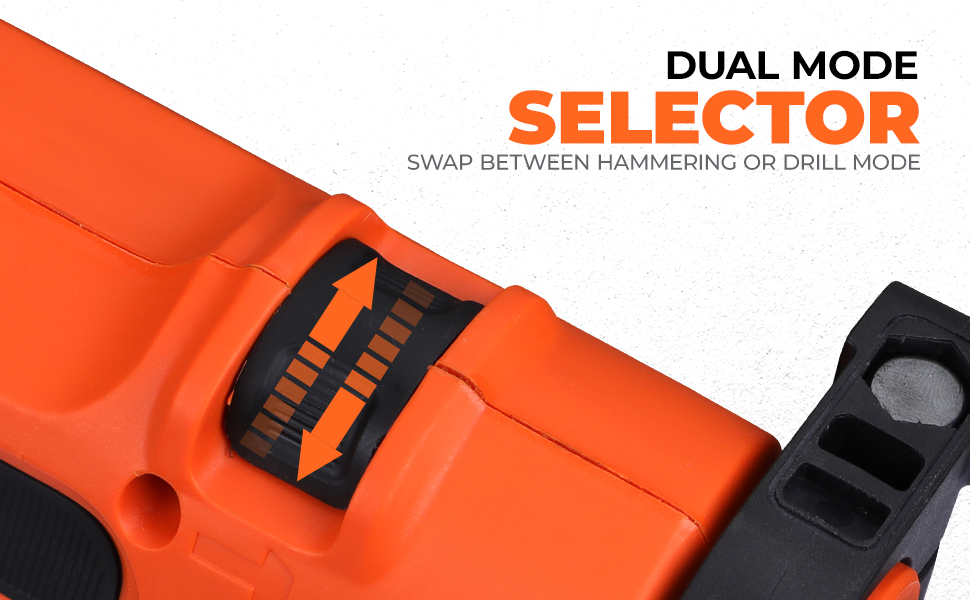 BLACK+DECKER KR554RE-IN 550W, 13mm CORDED Variable Speed Reversible IMPACT HAMMER DRILL with Lock-On Button & 4 Drill Bits, 2m Cable Length, Ideal For Home & DIY Use for Masonry, Steel & Wood, ORANGE