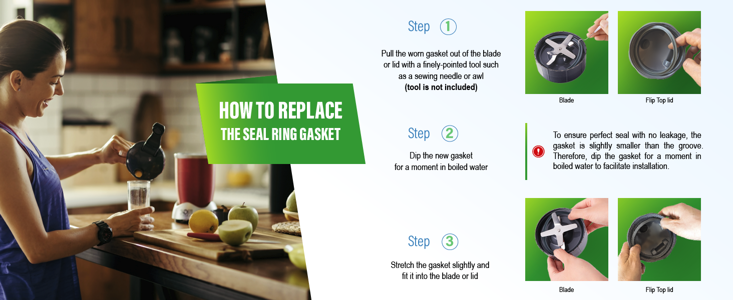 Seal Rings Gaskets Replacement for Nutribullet Blender Parts Accessories