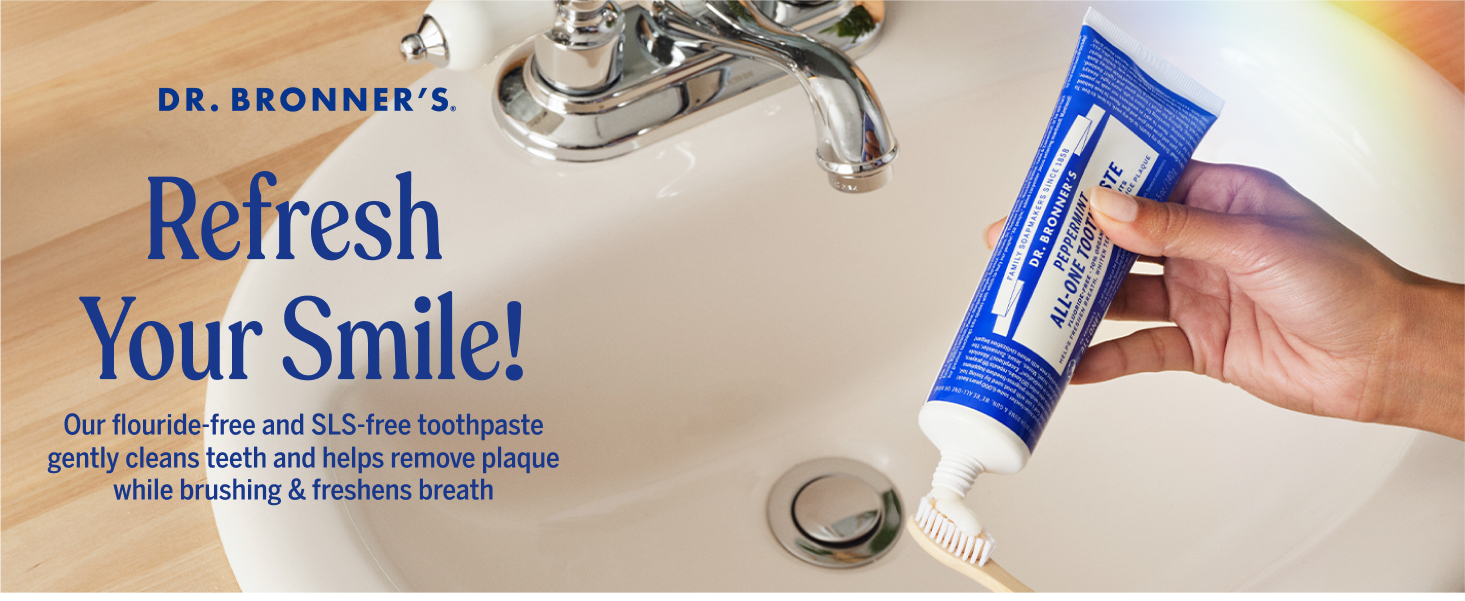 Dr. Bronner's Fluoride-Free & SLS-Free Toothpaste, Cinnamon, 5 oz, 3-Pack