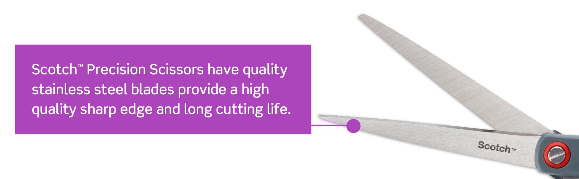 Scotch 8" Precision Scissors Great for Everyday Use