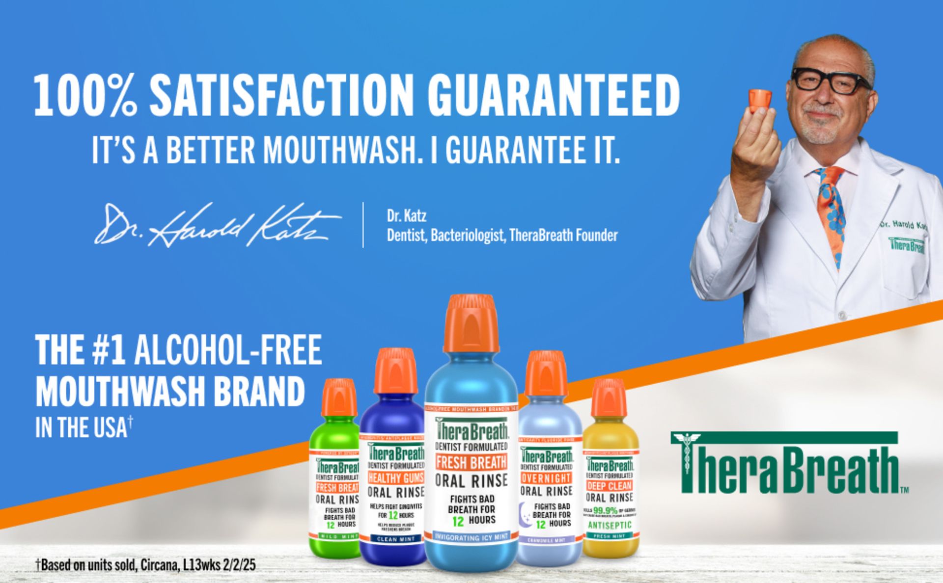 TheraBreath Fresh Breath Mouthwash, Icy Mint Flavor, Alcohol-Free, 16 Fl Oz (Pack of 2)