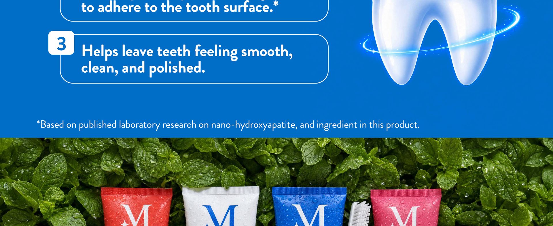 Mouthology 10% Nano Hydroxyapatite Toothpaste Fluoride Free, Whitening*, Rod Shaped nHA, Xylitol Toothpaste for Adults, Enamel Care*, Sensitive Teeth*, SLS Free, Mint 4oz (USA Made) Package May Vary