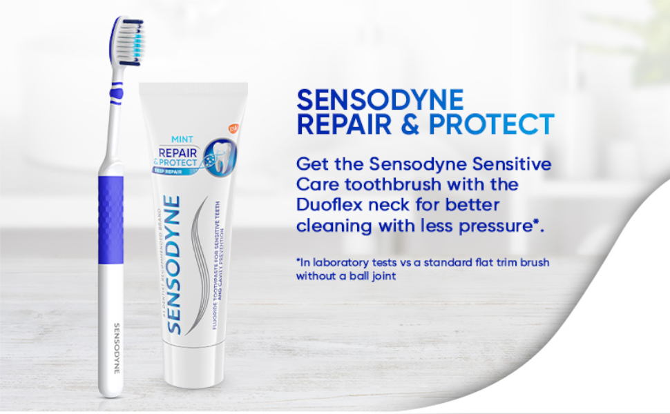 Sensodyne Repair and Protect Whitening Toothpaste, 3.4 oz (Pack of 2)