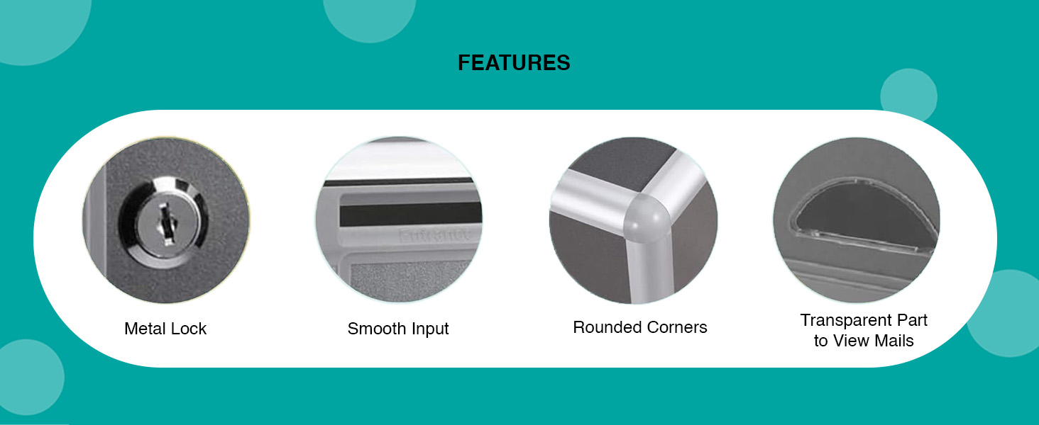 oddpod™ Multipurpose Wall-Mounting Letter Box/Suggestion Box/Complaint Box/Ballot Box/Donation Box with Lock - Opaque