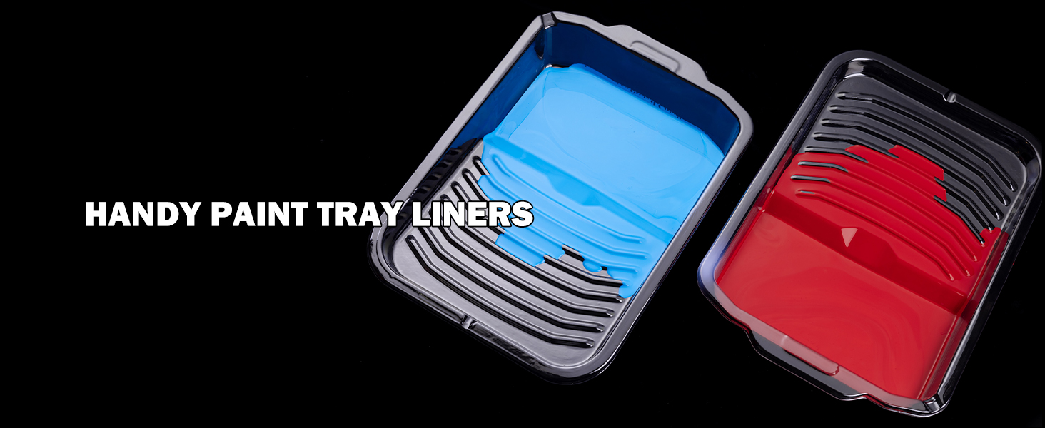Mister Rui 18 Pack 9 Inch Paint Tray with 15 Liners & 2 Covers