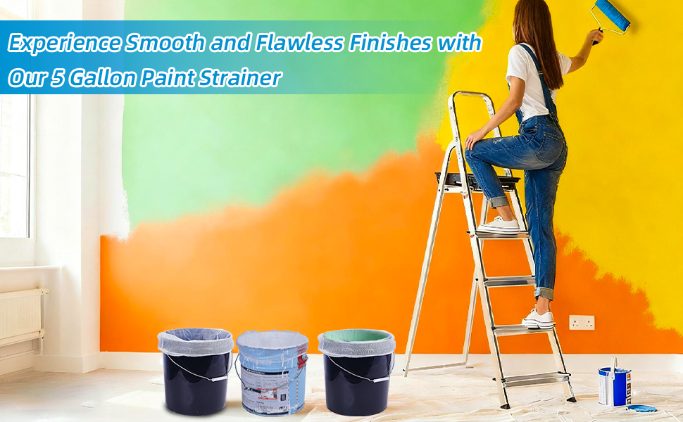 10 Pcs Paint Strainer Bags 1 Gallon for Painting/Paint Bucket/Gardening