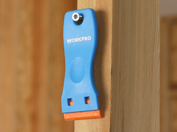 WORKPRO Plastic Razor Blade Scraper Kit, 3 Scrapers with 120 Blades
