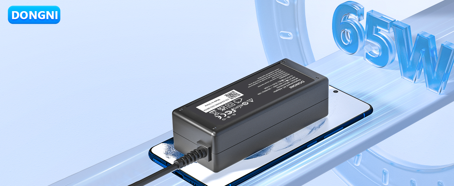 65W 19.5V 3.33A Blue Tip Charger Compatible with HP Pavilion Laptop Charger