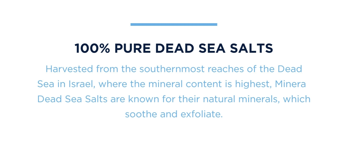 Minera Fine Grain Dead Sea Salt for Bath & Soaking, 100% Pure, 2 lb