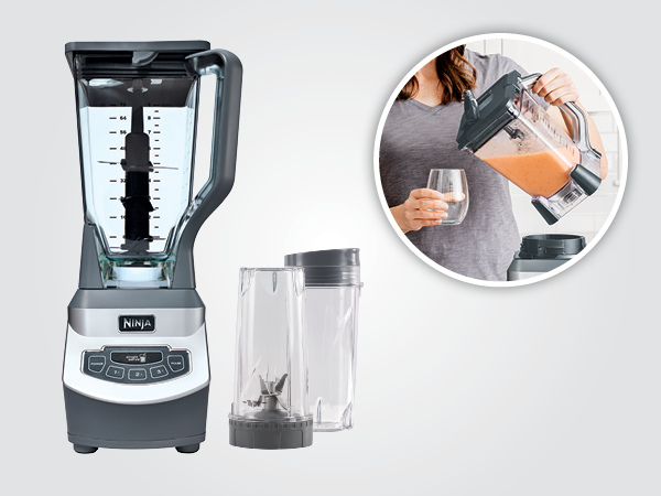 Ninja Blender Pro+, 1100W, 72oz Pitcher, 2 Cups, BL660