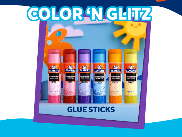 Elmer's Disappearing Purple School Glue Sticks, Washable, 7 Grams, 30 Count - Posters, Back to School, Bulk Pack for Classrooms, #1 Teacher Brand