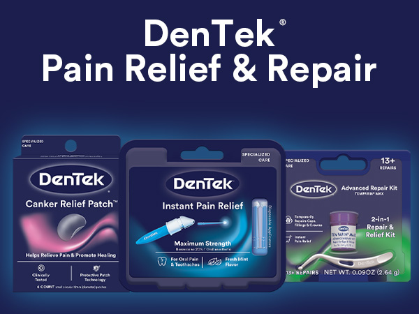 DenTek Instant Oral Pain Relief Kit with Benzocaine, 50 Treatments