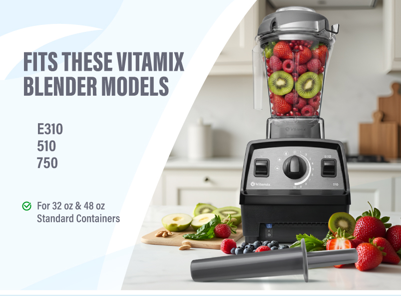 Small Mini Tamper Plunger Replacement for Vitamix 32 and 48 oz Containers