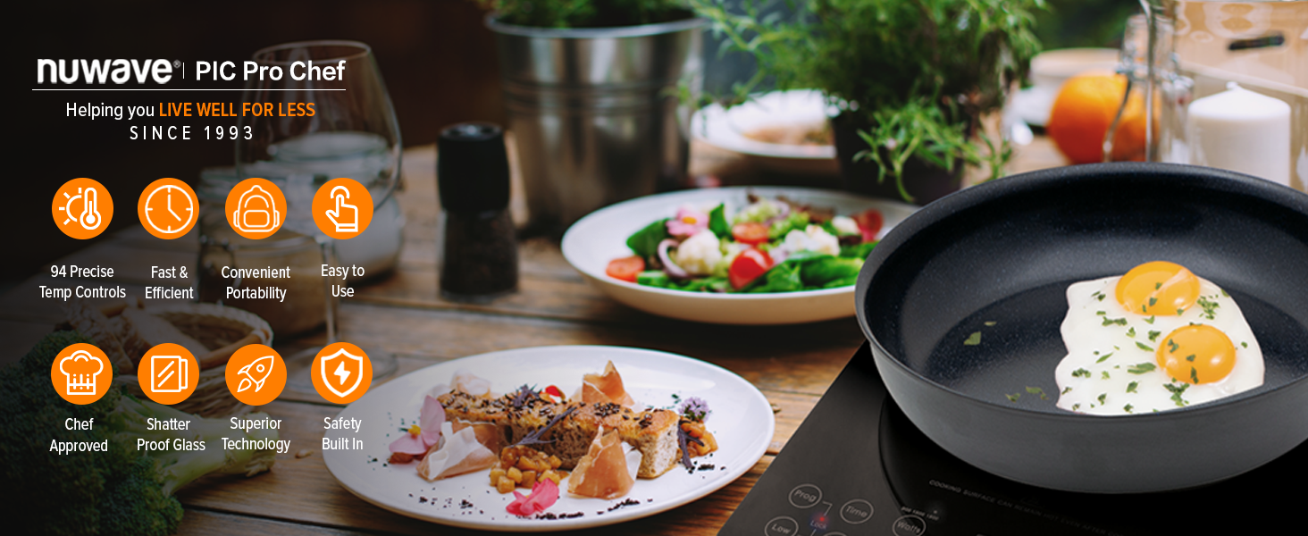 Nuwave Pro Chef Induction Cooktop, Commercial-Grade Portable Burner