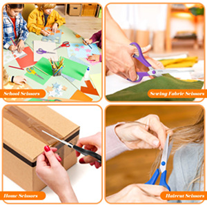 Scissors for Office, Taotree 8"Scissors All Purpose Bulk Set of 5-Pack