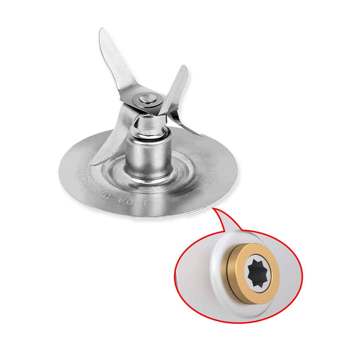 for Oster Blender Replacement Parts Blender Ice Blade with Jar Base Cap and Two Rubber O Ring Seal Gasket Accessory Refresh Kit