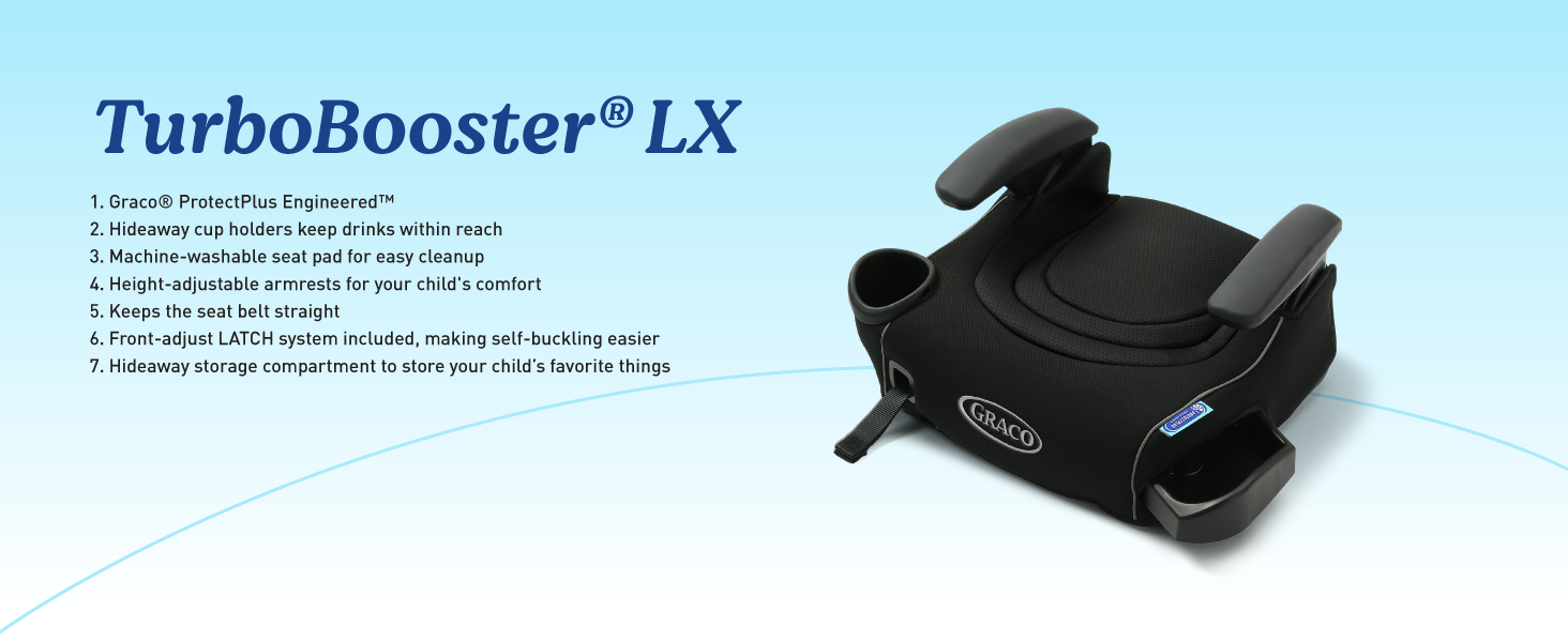 Graco TurboBooster 2.0 Backless Booster Car Seat, Denton