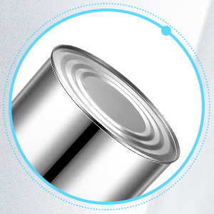 Uiifan 4 Pcs 1 Gallon Metal Paint Cans with Lids Handles Empty,Silver