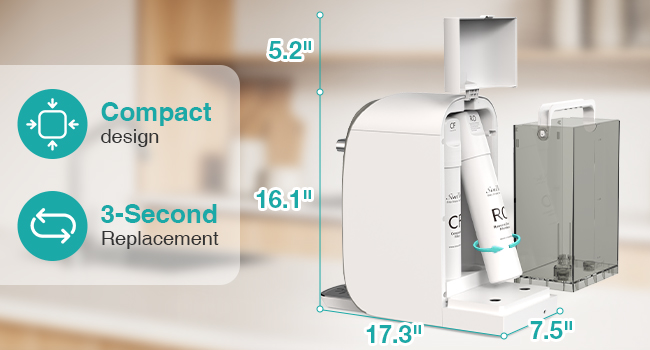 SimPure Y7P-BW UV Countertop Reverse Osmosis Water Filter, 5 Stage RO