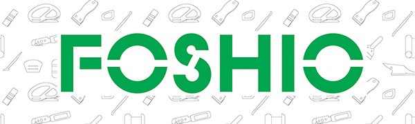 FOSHIO Plastic Razor Blade Scraper Include 2PCS Scraper Tool and 100PCS Blades for Gasket Remover, Labels Decal and Adhesive Remover for Windows and Glass