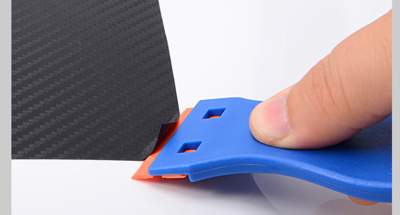 EHDIS 1.5" Plastic Razor Scraper with 10pcs Double Edged Plastic Blades for Removing Labels Stickers Decals on Glass Windows