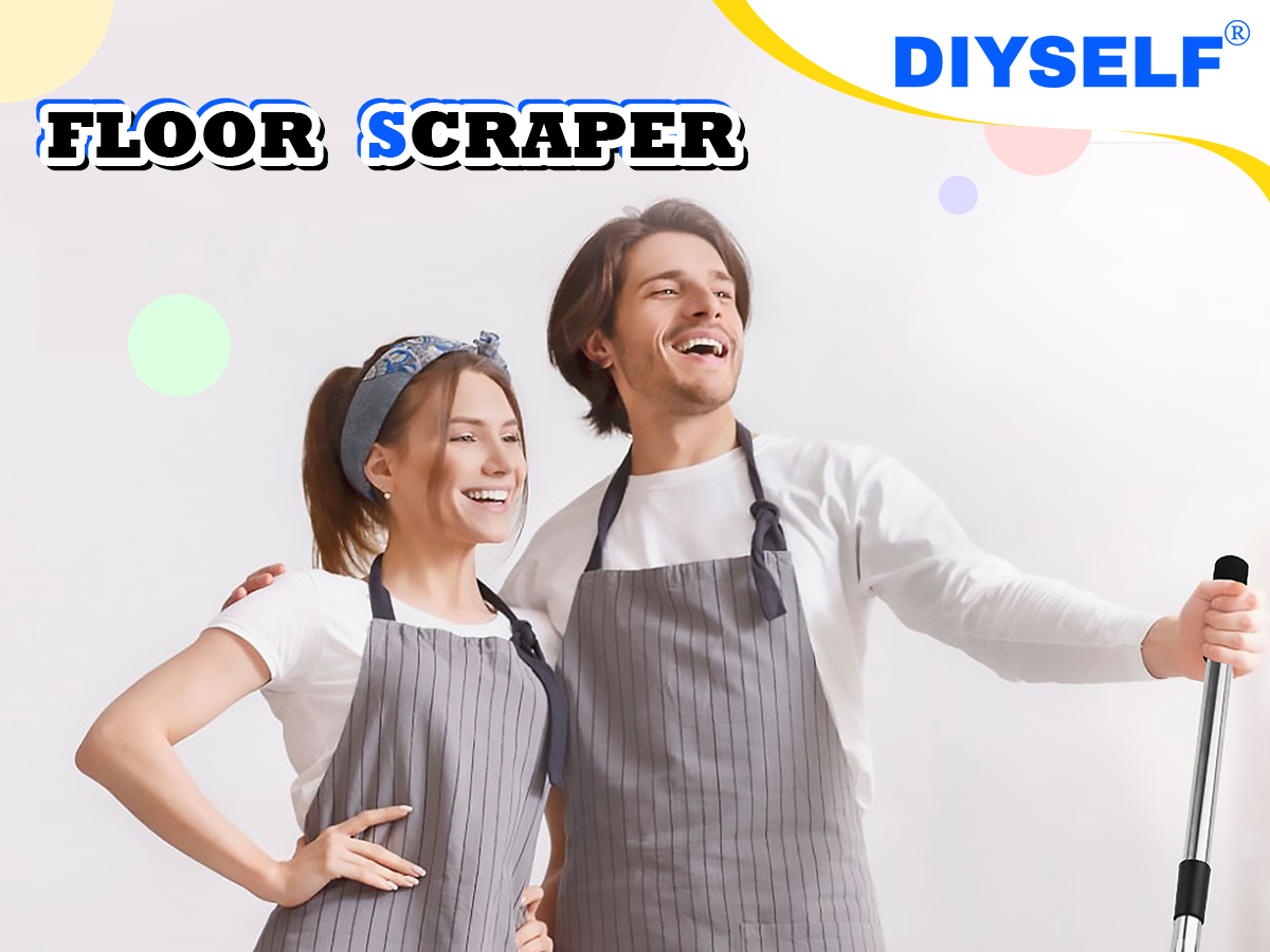 DIYSELF Scraper Tool 5.4 ft (65 in), Adjustable Floor Scraper