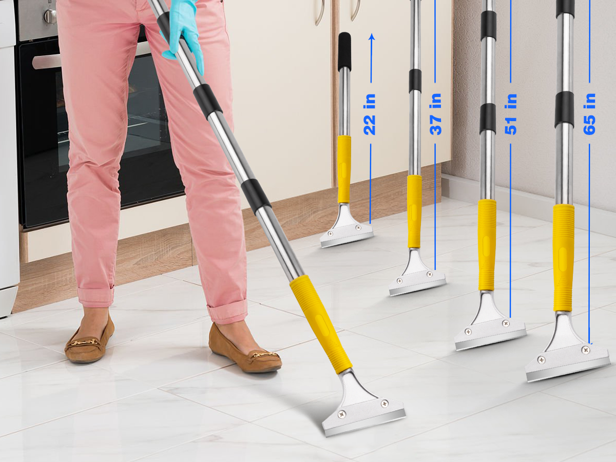 DIYSELF Scraper Tool 5.4 ft (65 in), Adjustable Floor Scraper