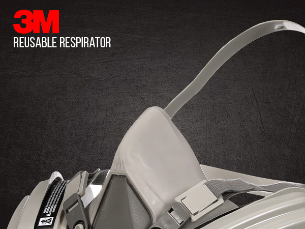 3M P100/OV Odor/Particulate Multi-Purpose Reusable Respirator 65021, NIOSH-APPROVED Organic Vapor Cartridge, Medium