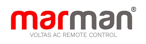 marman® Compatible with Voltas AC Remote Model 18A YB1FA Suitable for 1 | 1.5 | 2 Ton Vertis Plus Split or Window Air Conditioner - Match Remote Key by Key with Existing Remote Control