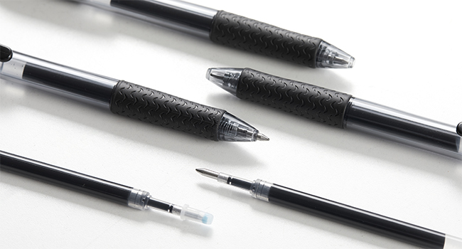 Shuttle Art Black Gel Pens, 48 Pack(20 Pens with 28 Refills) Retractable Medium Point Rollerball Gel Ink Pens Smooth Writing with Comfortable Grip for Office School Home Work