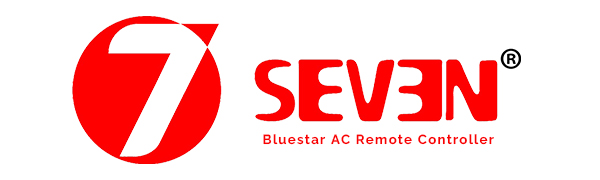 7SEVEN® Compatible with Blue Star AC Remote Control 201A Model Suitable for 1 1.5 2 Ton Spilt and Window Air Conditioner – Match Keys Exactly with Existing Remote Function