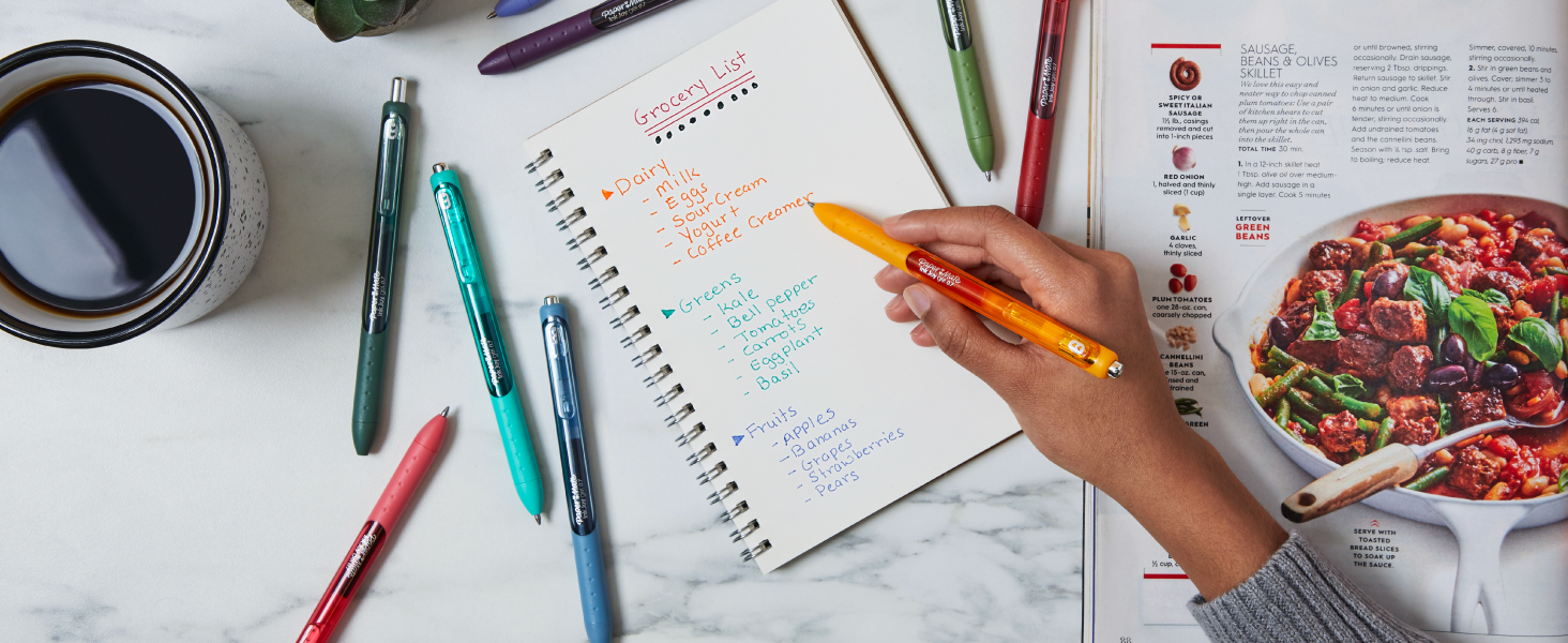 Paper Mate InkJoy Gel Pens, Assorted, Medium Point (0.7mm), 14 Count - Smooth Writing, Back to School, Teacher Supplies, Journaling, Note-Taking, Doodling