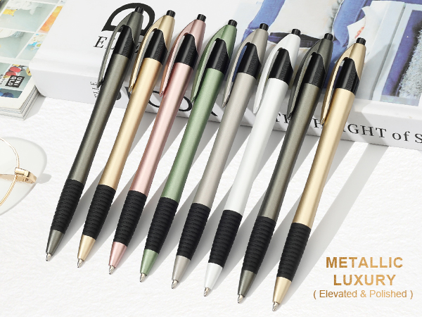Pens Bulk, 60 Pack Gripped Slimster Ballpoint Pens Black Ink