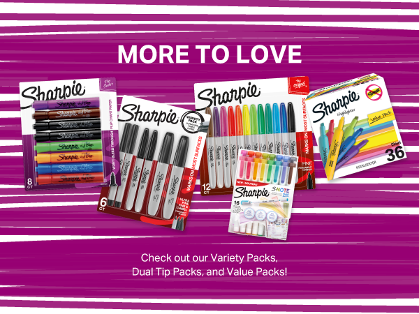 Sharpie Flip Chart Markers, Bullet Tip, Assorted Colors, Low-Odor, Squeak-Free, 8 Count - Office Presentation, Back to School, Teacher Supplies