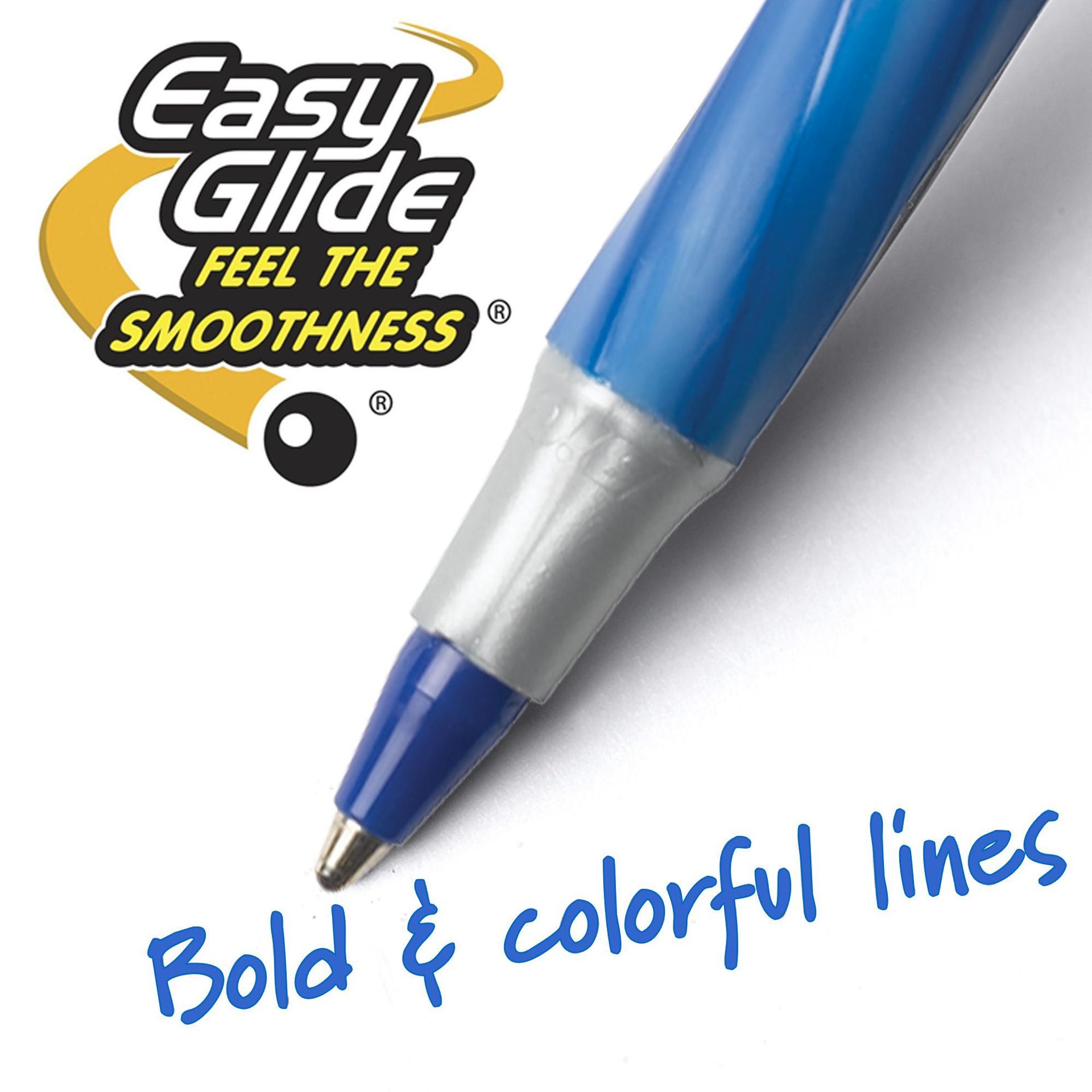 BIC Round Stic Grip Xtra Comfort Black Ballpoint Pens, 36-Count Pack