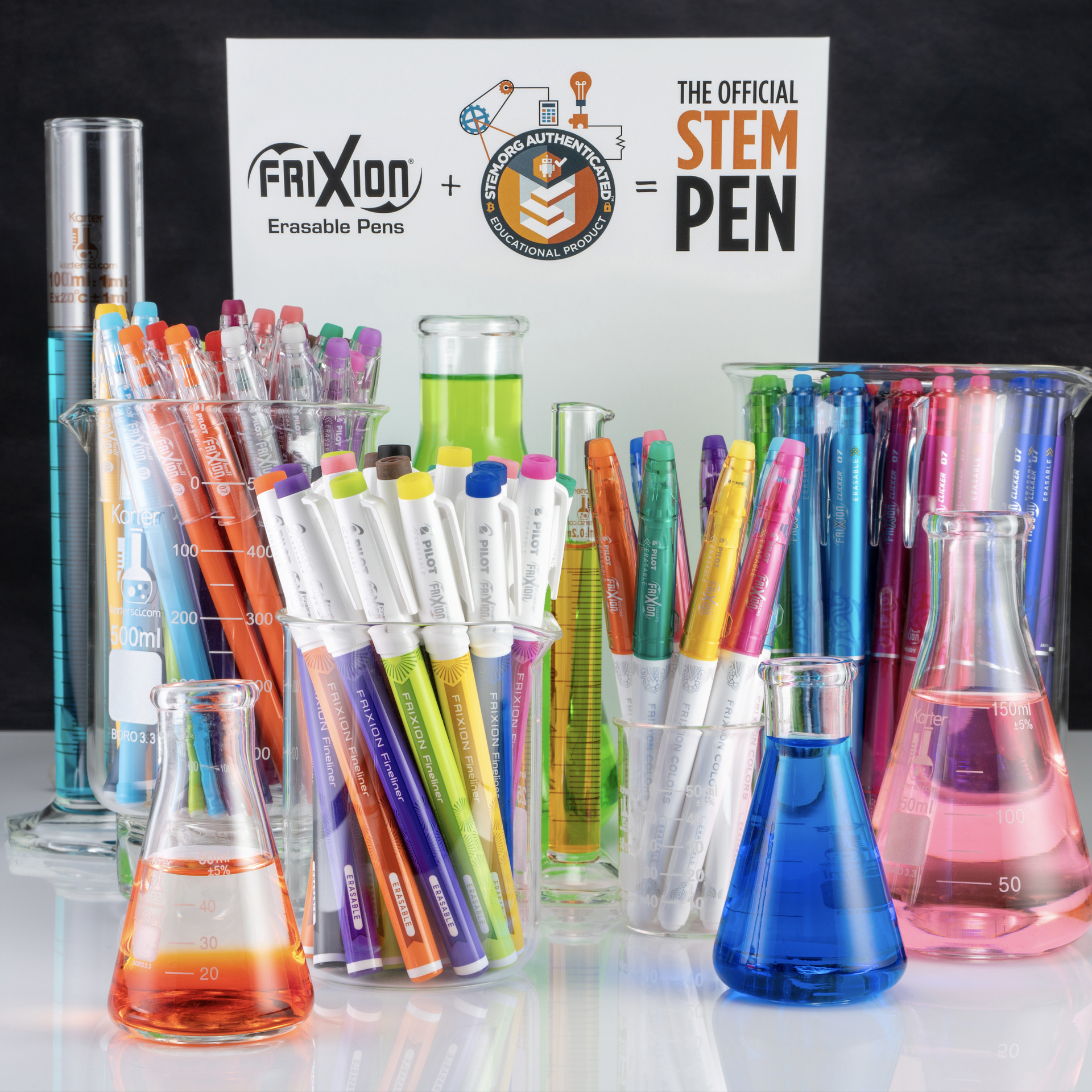 PILOT FriXion Clicker Gel Ink Pens 0.7mm, Assorted Colors, 10-Pack