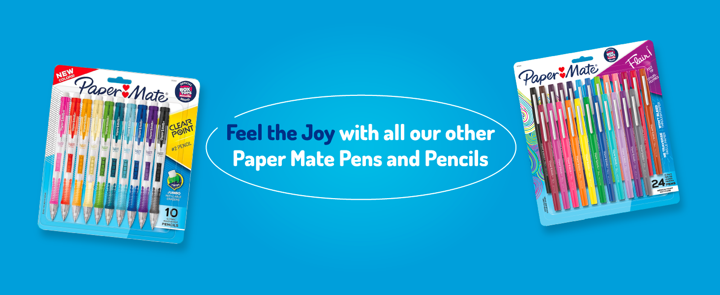 Paper Mate Profile Retractable Ballpoint Pens, Bold Point (1.4mm), Black Ink, 12 Count - Writing, Journaling, Office Supplies