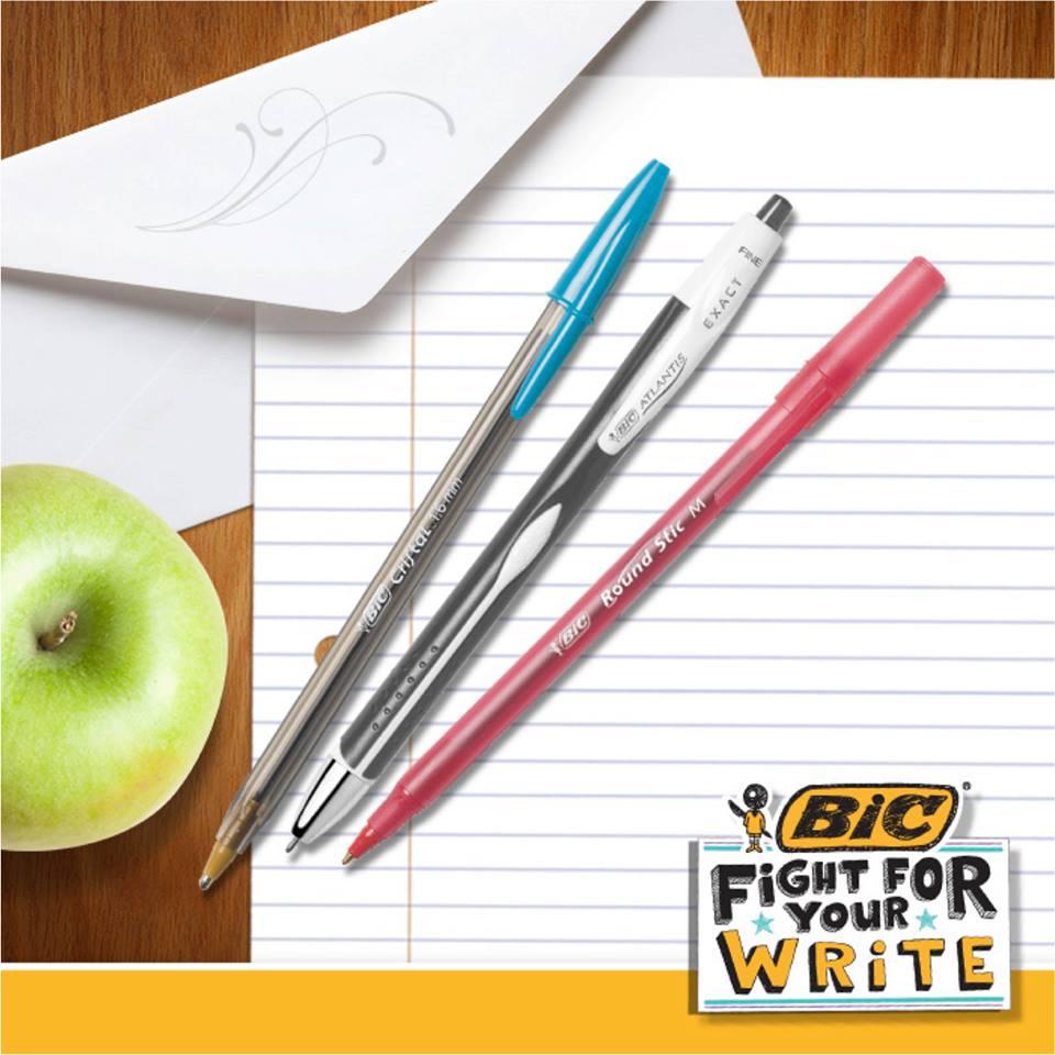 BIC Round Stic Xtra Life Black Ballpoint Pens, Medium Point, 36-Count