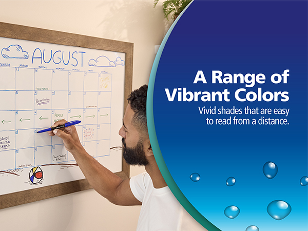 EXPO Vis-a-Vis Wet Erase Markers, Semi-Permanent, Assorted Colors, Ultra Fine Tip, 8 Count - For Writing on Glass, Whiteboards, Mirrors, Calendar, Labeling, Organizing