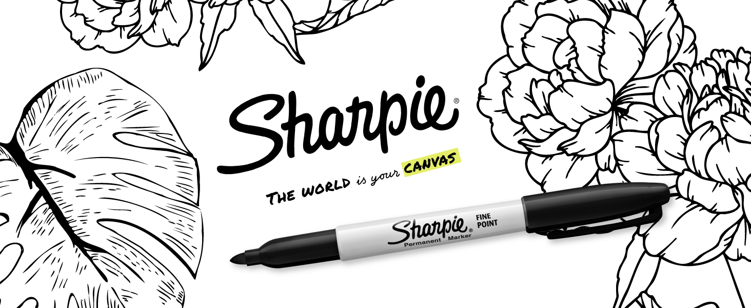 Sharpie Retractable Permanent Markers, Ultra Fine Point, Black, 12 Count