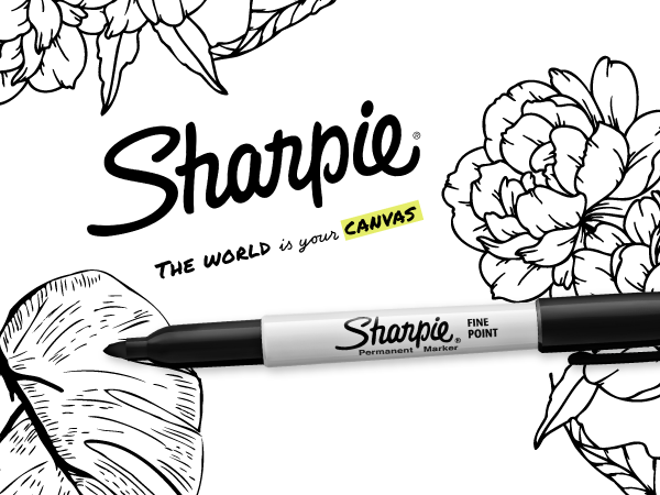 Sharpie Permanent Markers, Fine Point, Green, 12 Count