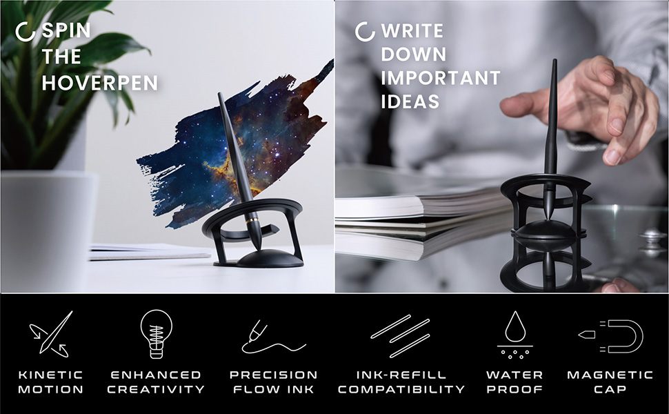 novium Hoverpen Interstellar - Space Black, Ballpoint Pen