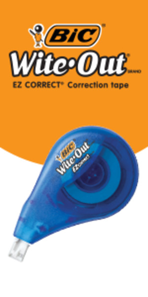 BIC Wite-Out EZ Correct Tear-Resistant Correction Tape, 39.3 ft, 10 Count