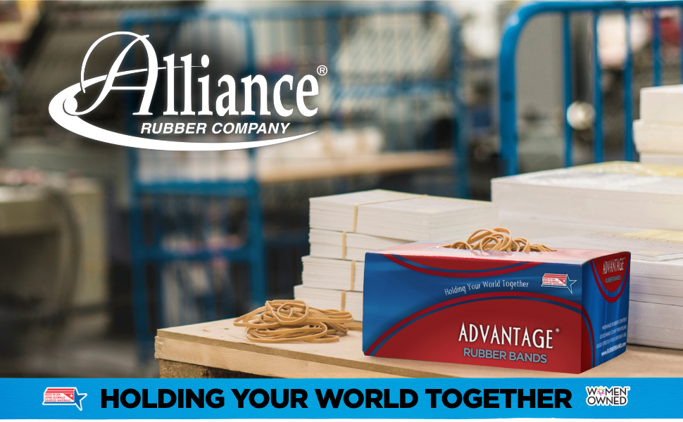 Alliance Rubber 26324 Advantage Rubber Bands Size #32, 1 lb Bag Contains Approx. 700 Bands (3" x 1/8", Natural Crepe) , Beige