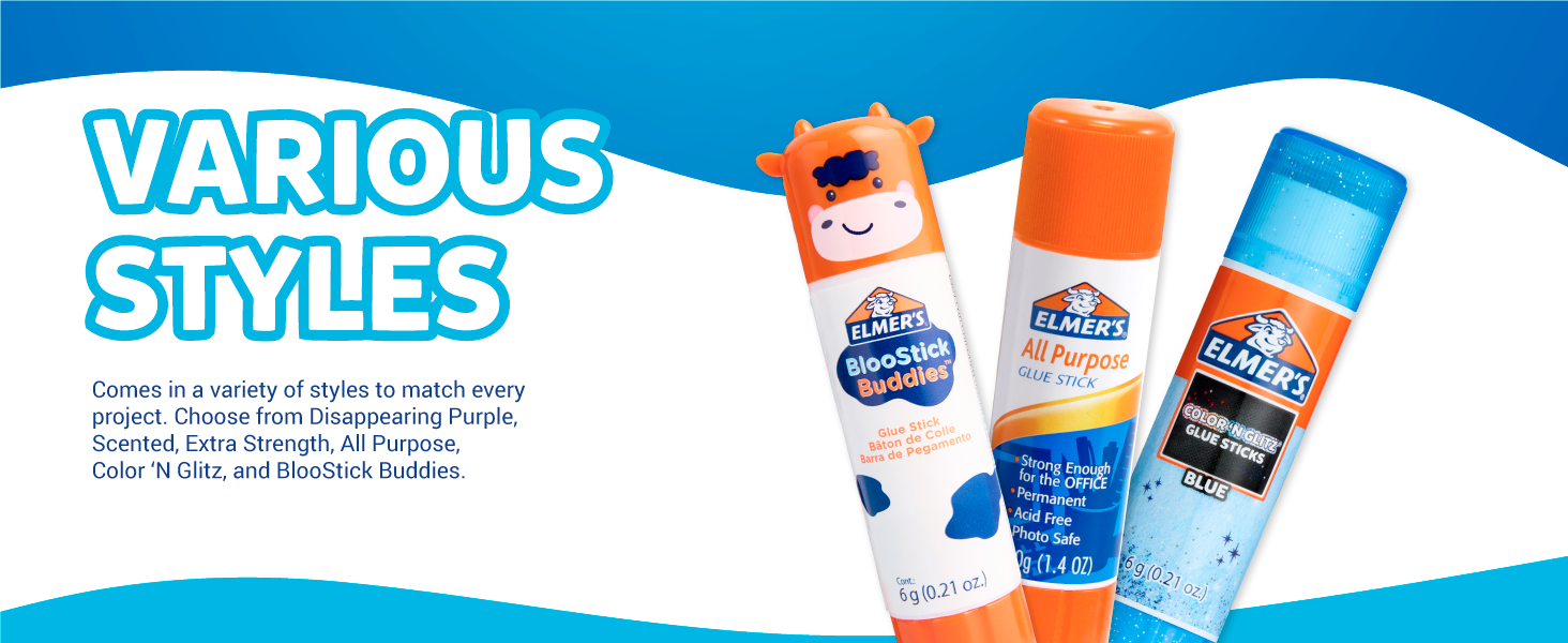 Elmer's All Purpose School Glue Sticks, Acid-Free and Washable, 7 Grams, 60 Count - Arts & Crafts, Projects, #1 Teacher Brand